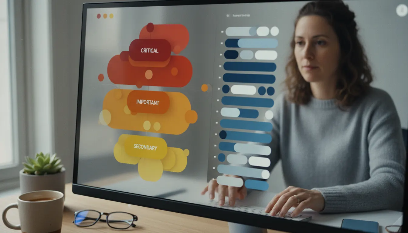 Organized RSS feed reader showing tiered feed structure by priority